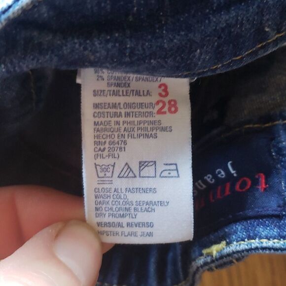 Tommy Hilfiger JUNIOR Girls Blue Jeans size 3 /28 Classic 5 pocket Tommy Jeans - Picture 5 of 7